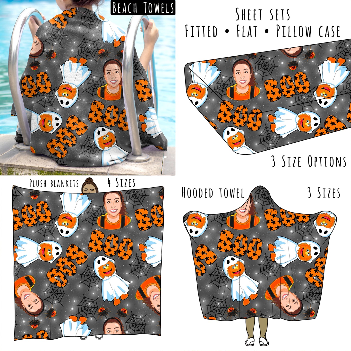 Songs for Littles Halloween- Personalized Items ~ Sheets, Pillowcases, Blankets, Towels ~