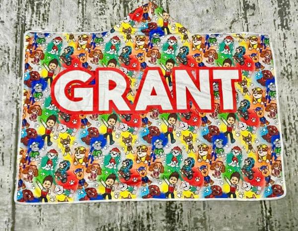 Customized Hooded Bath Towels (3 Sizes)- 90's Babies