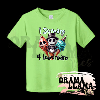 Toddler Spooky Drop 1 Tees- KEY LIME