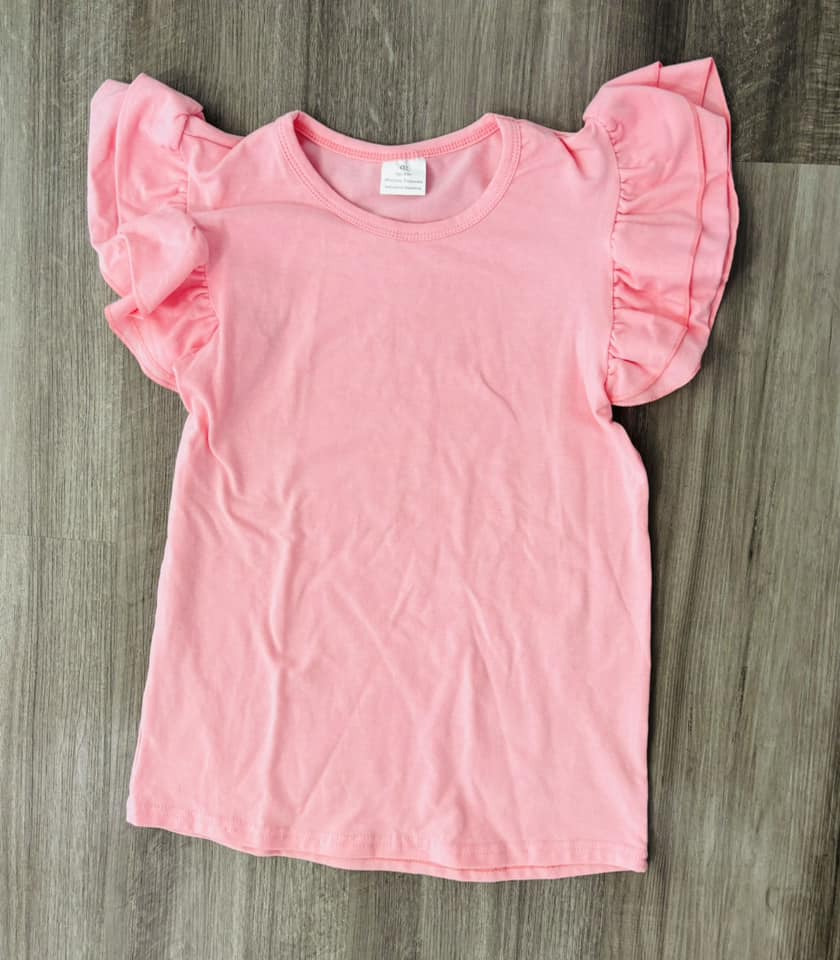 8-9  ʀᴇᴀᴅʏ ᴛᴏ ꜱʜɪᴘ! Ruffle Top (Pink)