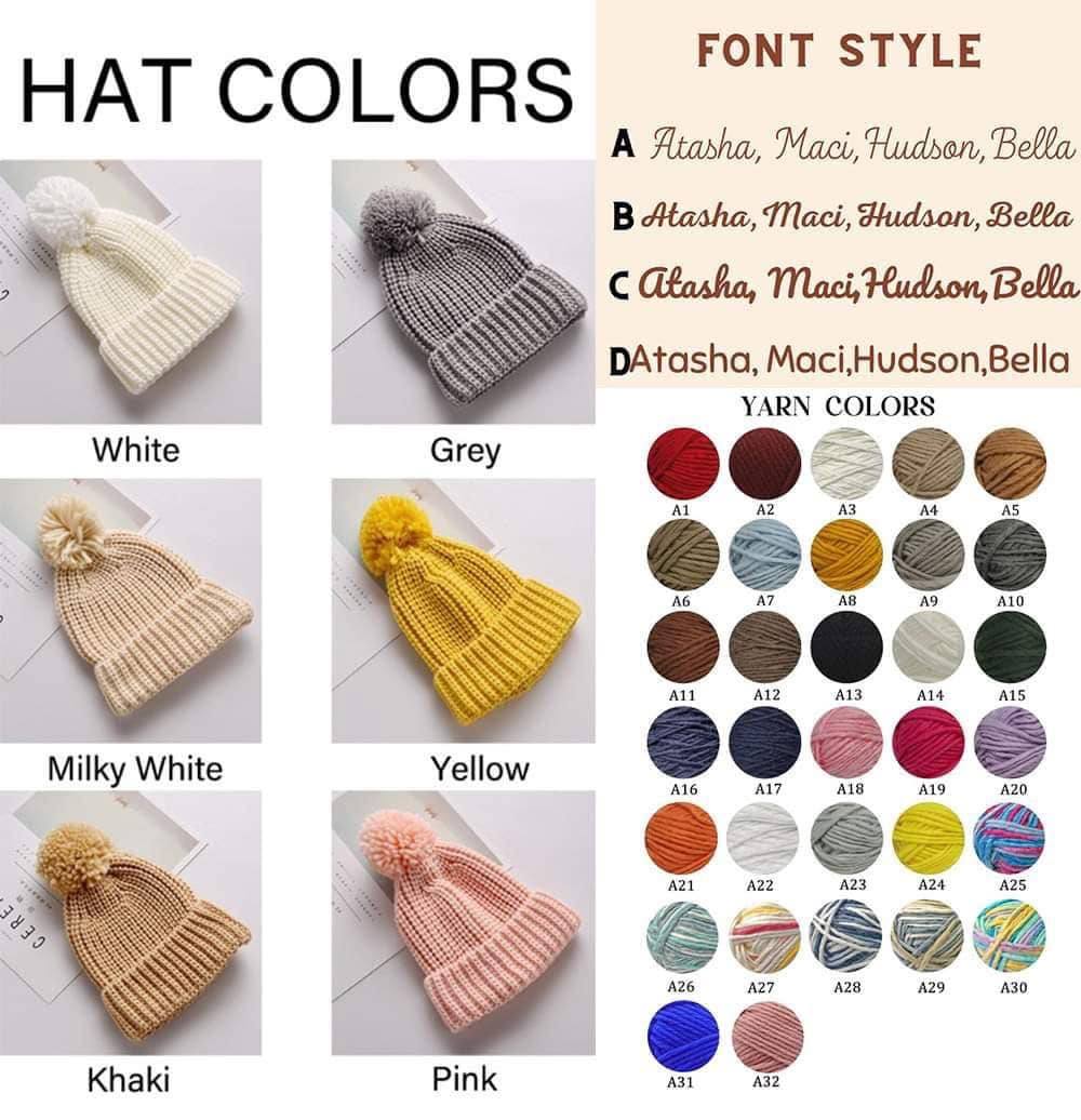 Hand Embroidered Infant/Toddler Beanie Pre-Order