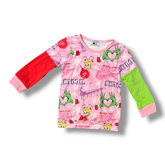 4T 6-7 Sporty Mean Green Animal Christmas Exclusive Top CLOSEOUT SALE*