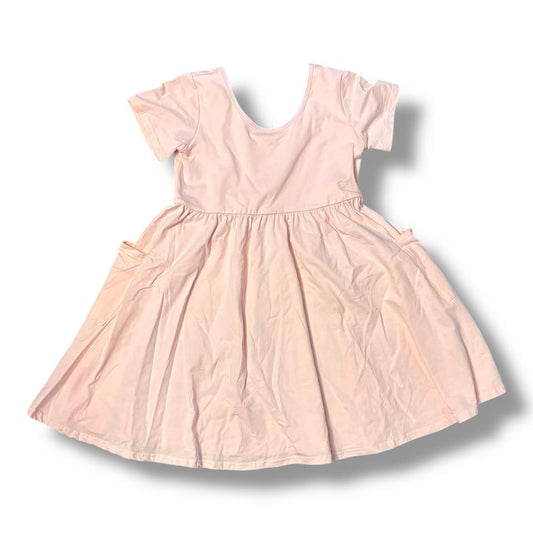 6-7T Baby Pink Dress with Pockets- A TDB Exclusive *CLOSEOUT SALE*