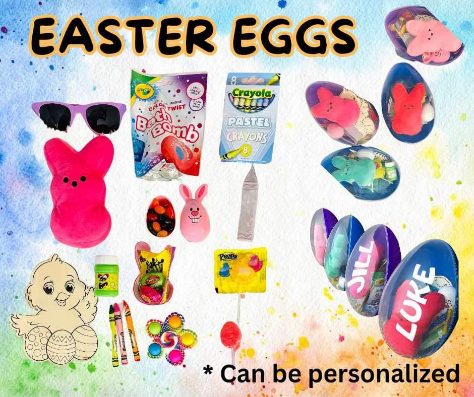 Personalized Easter Eggs + Personalized Peep (Pre-Filled!)   | Girls Easter Eggs Toys Treats Candy Activities & More!