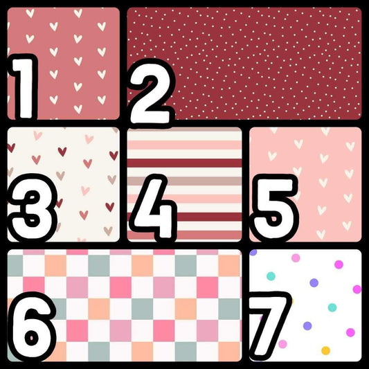 Customized Blankets- Hearts, Dots, Stripes & Checks