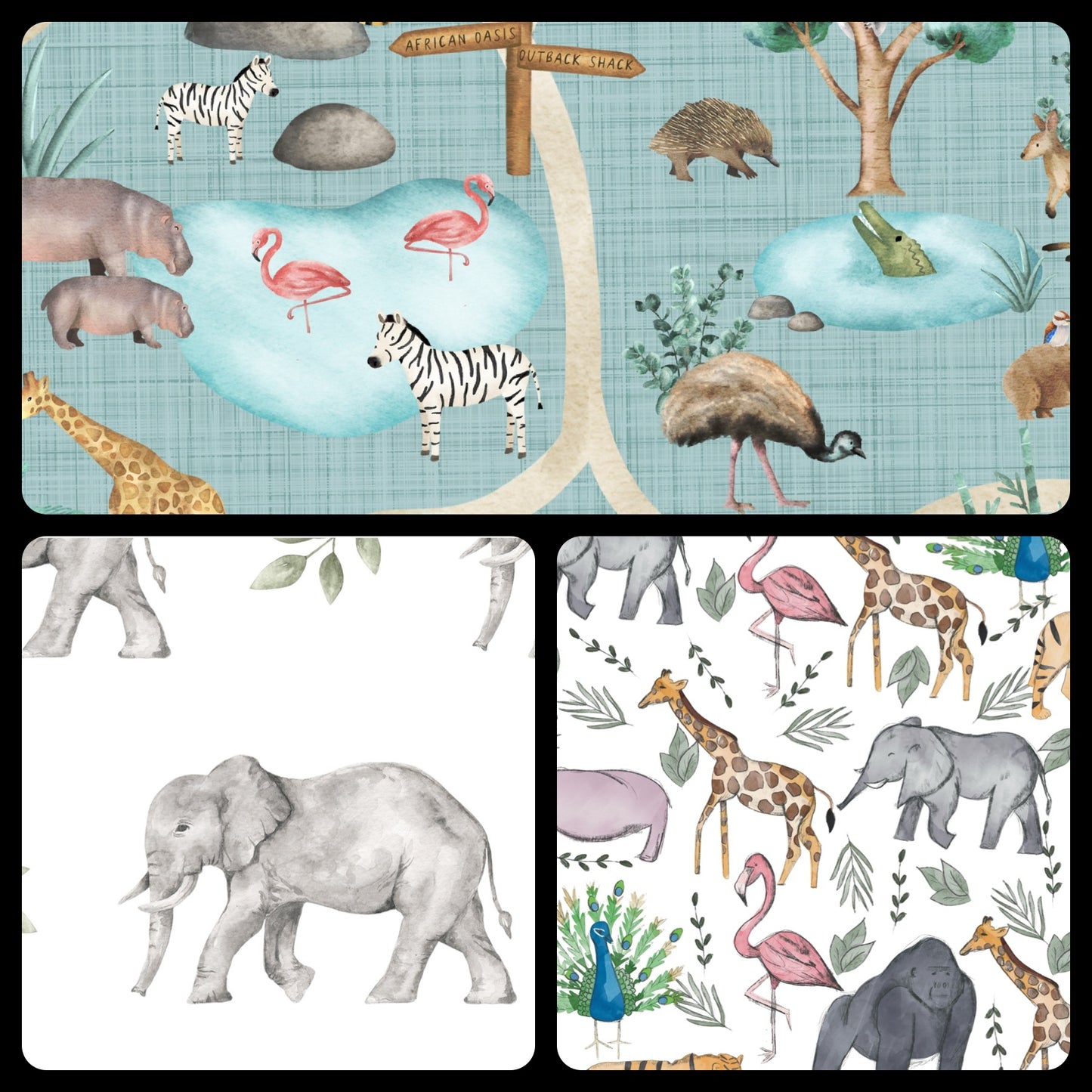 Customized Blankets- Zoo