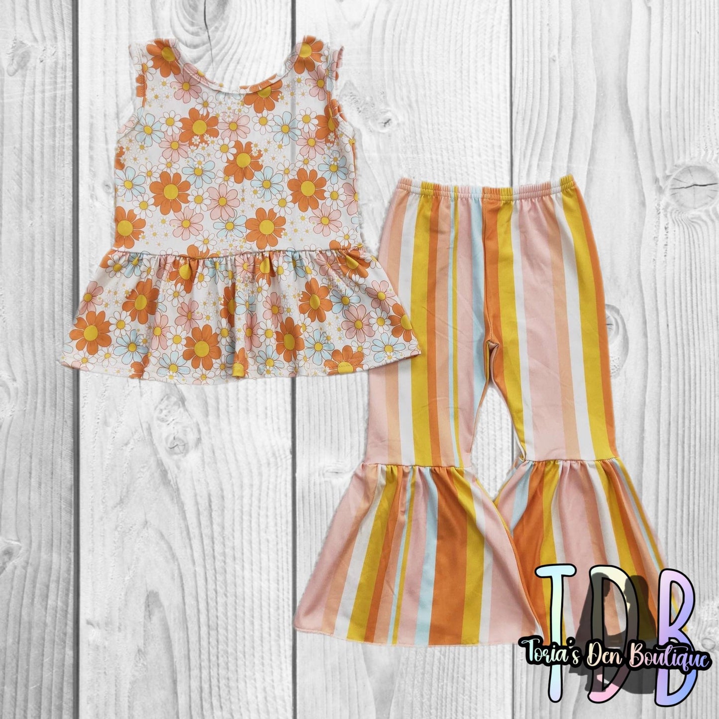 ᴡᴇᴇᴋʟʏ ᴘʀᴇ ᴏʀᴅᴇʀ Floral Tank Striped Set