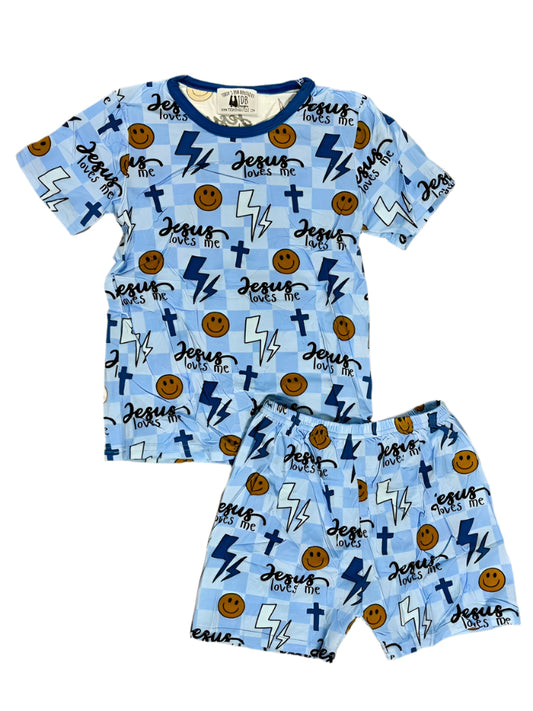 6-7T Bamboo Jesus Loves Me Lounge: TDB Exclusive *CLOSEOUT SALE*
