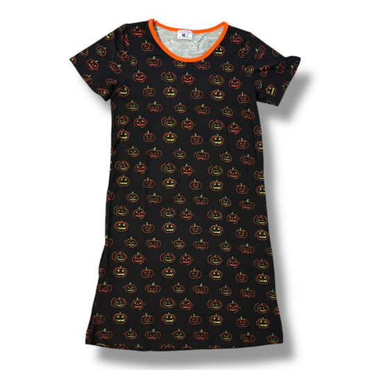 Adult Large and 3XL Bamboo Neon Pumpkins Gown: TDB Exclusive *CLOSEOUT SALE*