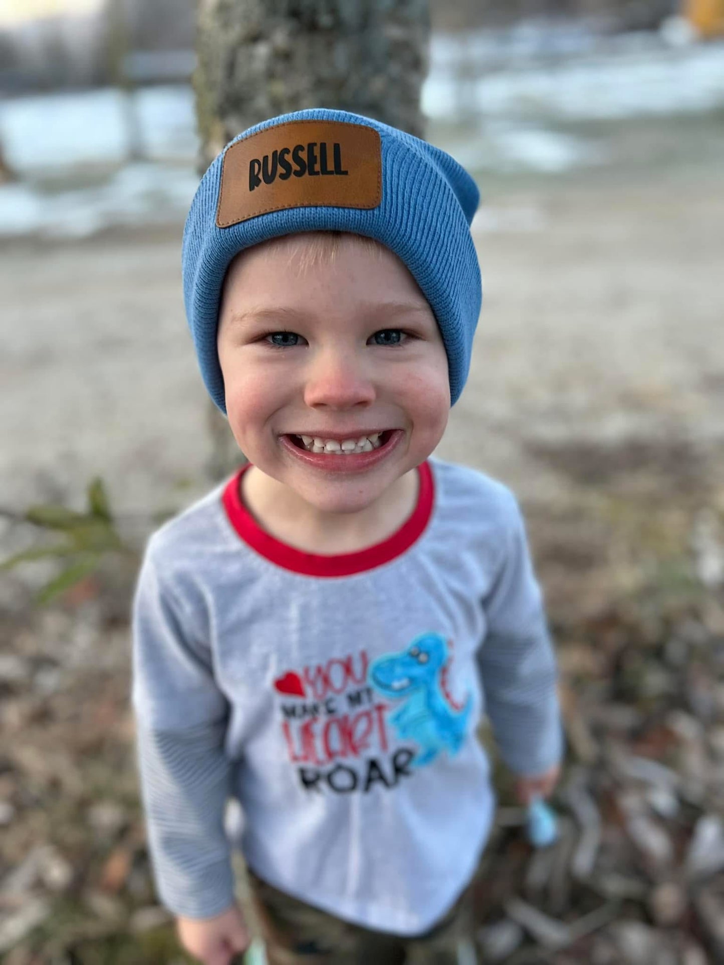 Personalized Beanies with Name Patch Pre-Order