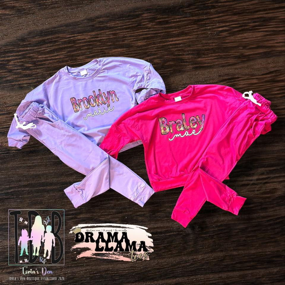 Customized Jogger Sets! (Put size in note box!)