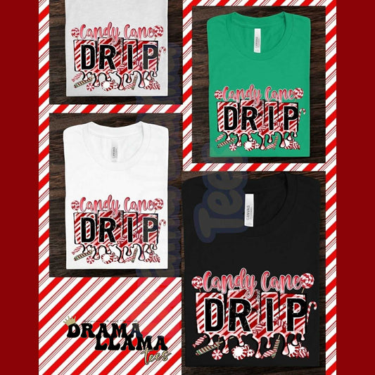 Candy Cane Drip Stripes *Pre-Order: * DLTPO