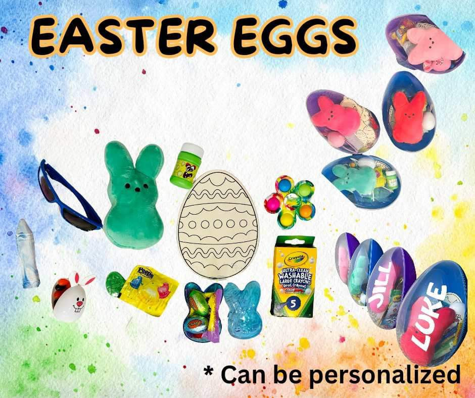 Personalized Easter Eggs + Personalized Peep (Pre-Filled!)   | Girls Easter Eggs Toys Treats Candy Activities & More!