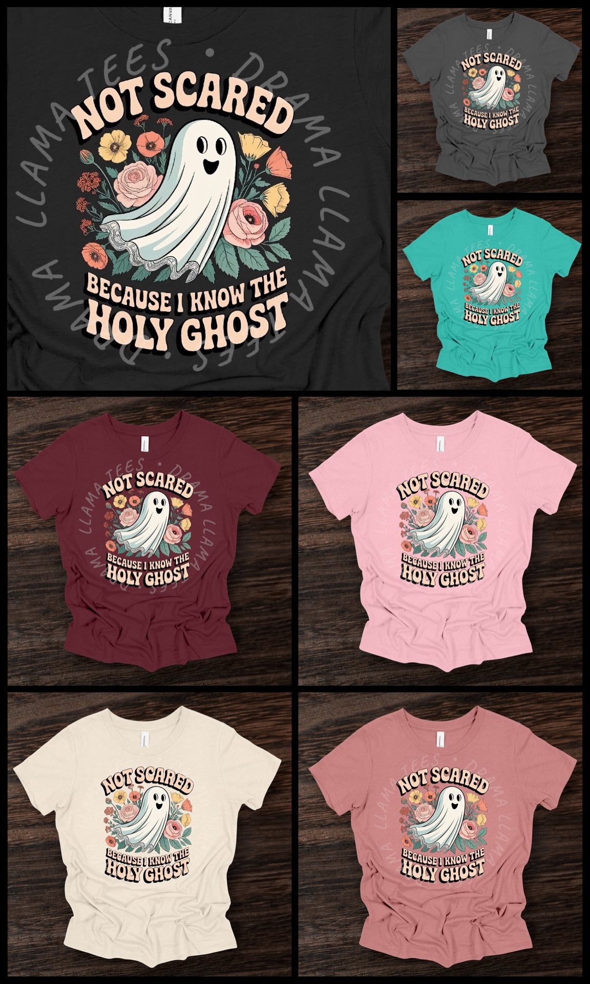 Not Scared Because I Know The Holy Ghost Tees & Sweatshirts *Pre-Order: * DLTPO