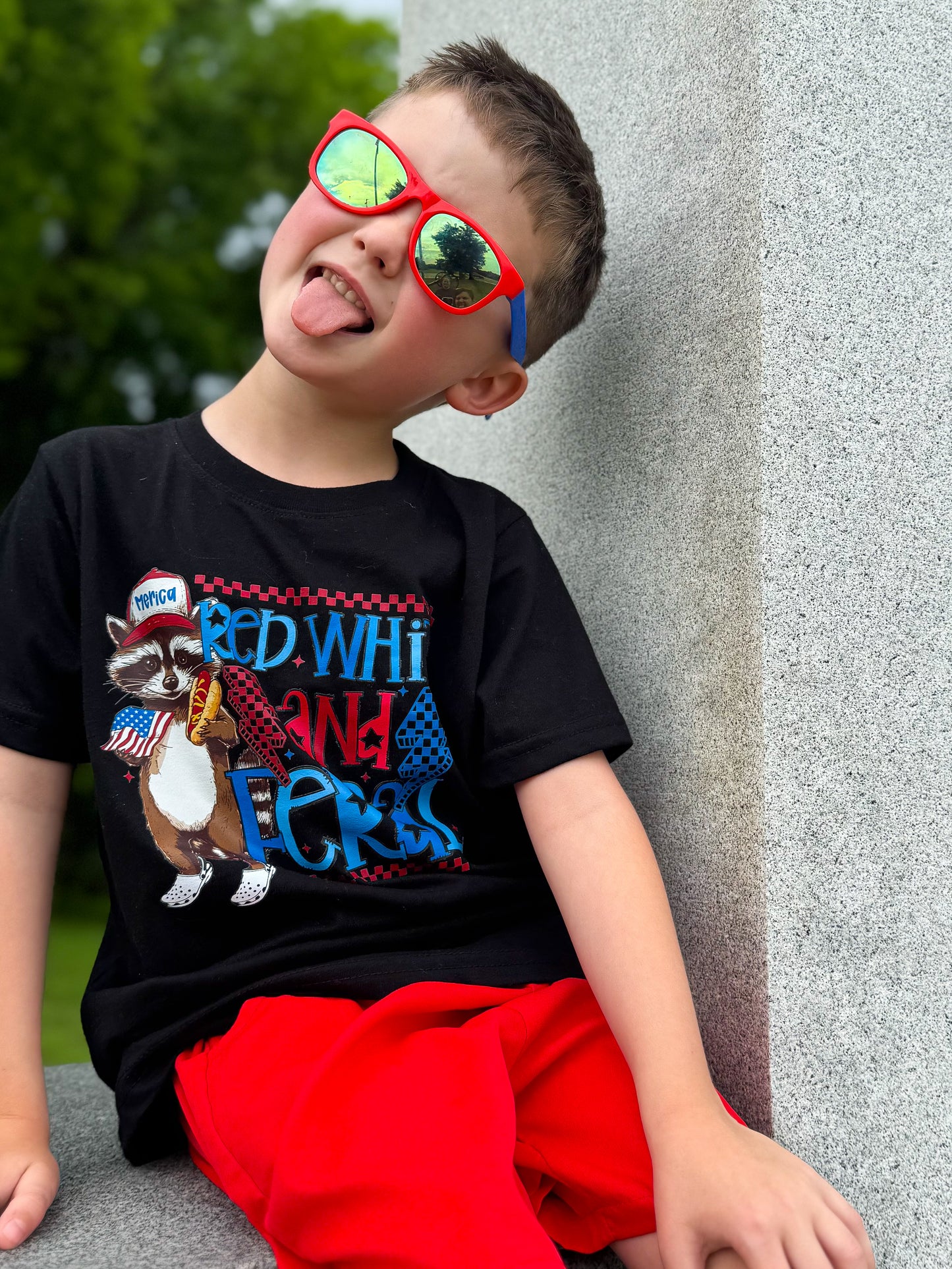 Red White and Feral Bolts | RWB Tee Release 2026 | Free Shipping | Put Shirt Size in Note Box