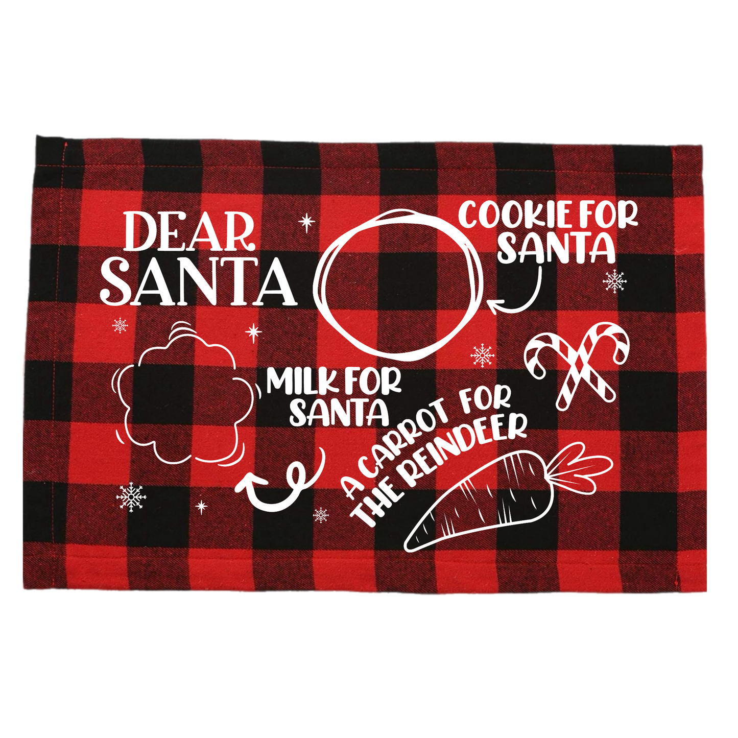 Santa Milk & Cookies Placemat