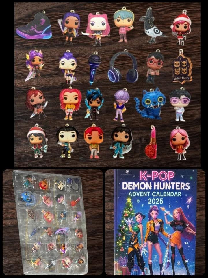 KPop Flat Acrylic Charm/Ornament Advent Calendars! Ready to ship!