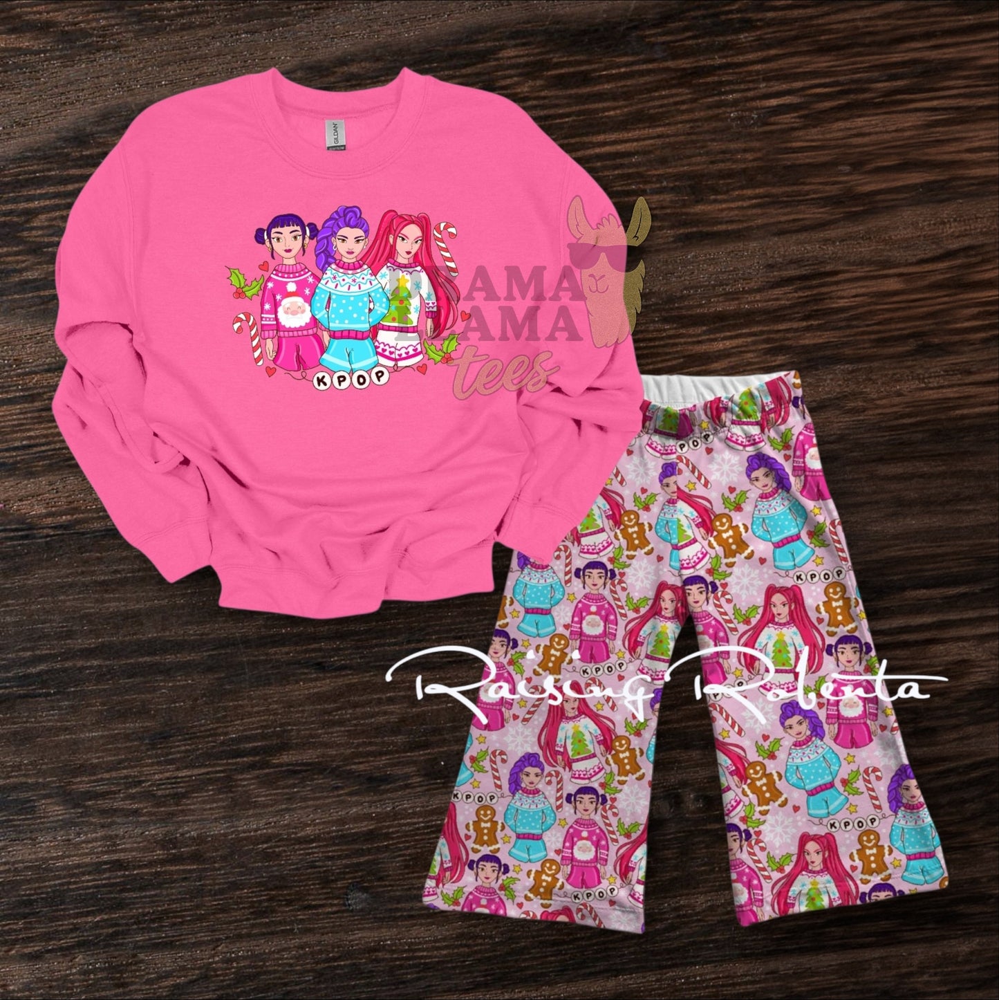 K💥 Christmas Collab Tees/Sweatshirt (Multiple Color Options!): DLTPO