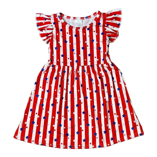 2T (2), 3T (2), 4T (2) Stars and Stripes Dress  *Ready to Ship!*
