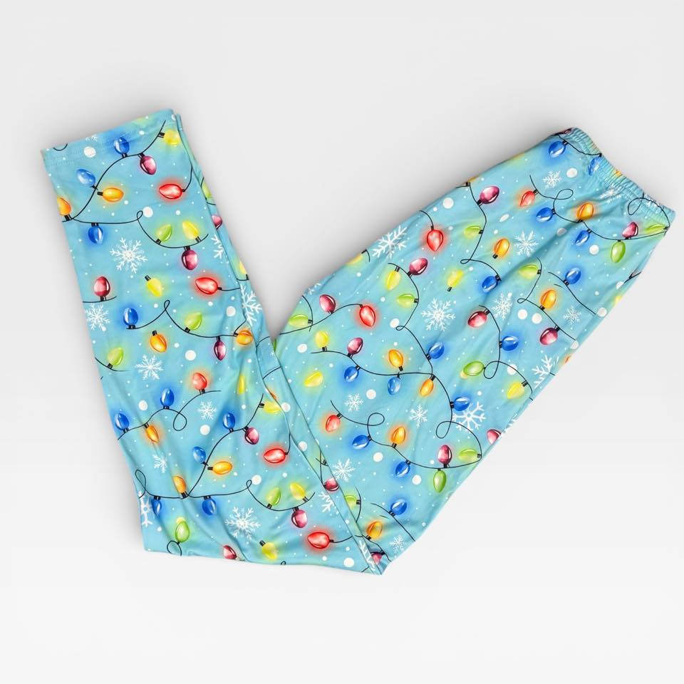 Adult Large XL (2) 2XL Snow & Lights Adult Leggings *Ready to Ship!*