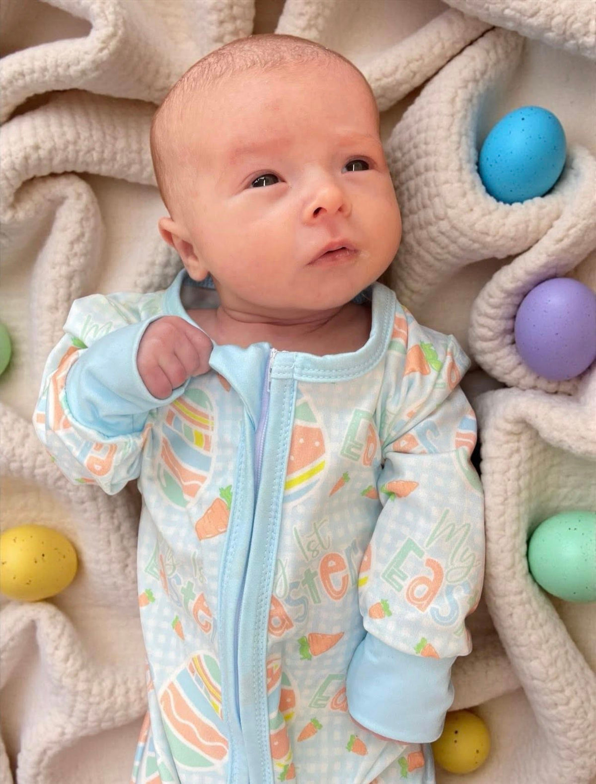 0-3 to 12-18 months My First Easter Zippie: BLUE! Exclusives! *CLOSEOUT SALE*