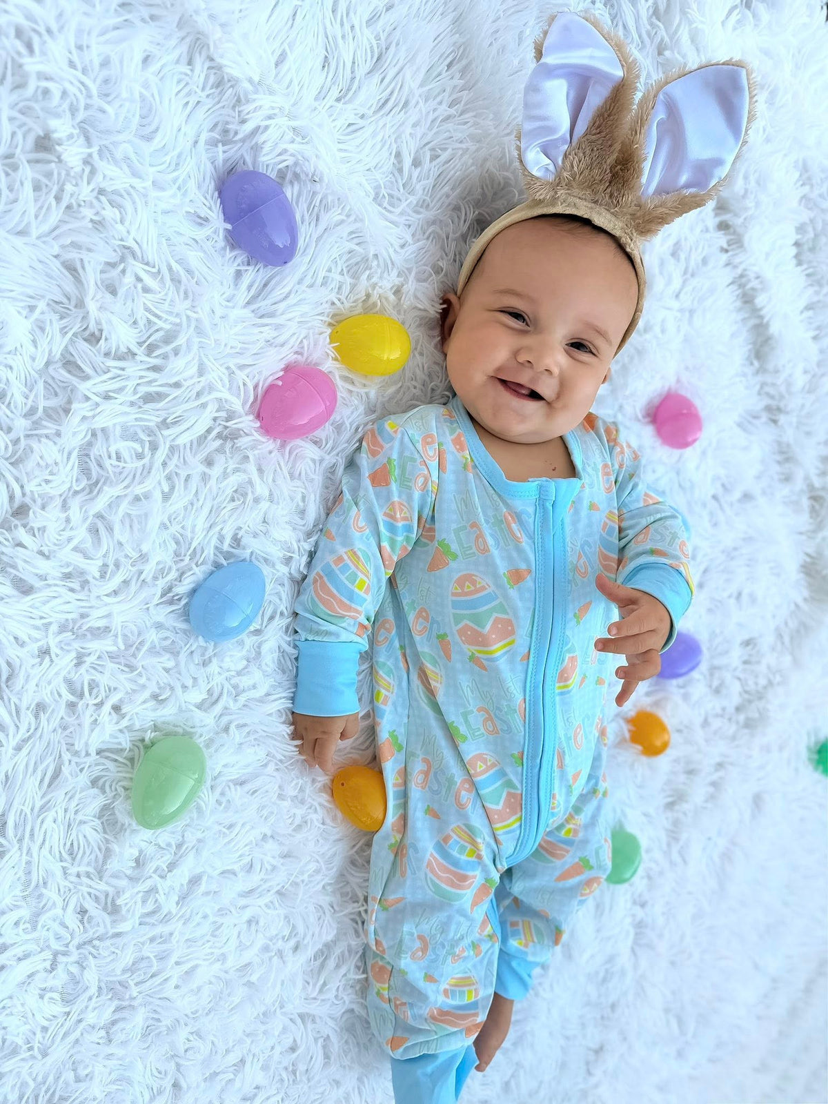 0-3 to 12-18 months My First Easter Zippie: BLUE! Exclusives! *CLOSEOUT SALE*
