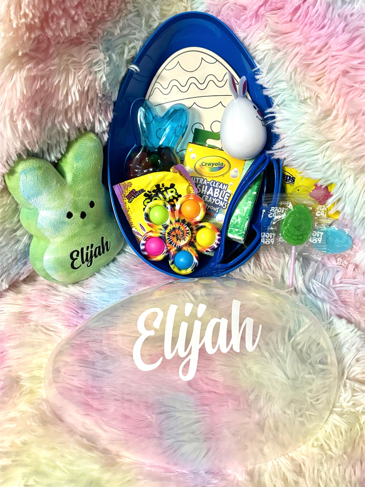 Personalized Easter Eggs + Personalized Peep (Pre-Filled!)   | Girls Easter Eggs Toys Treats Candy Activities & More!