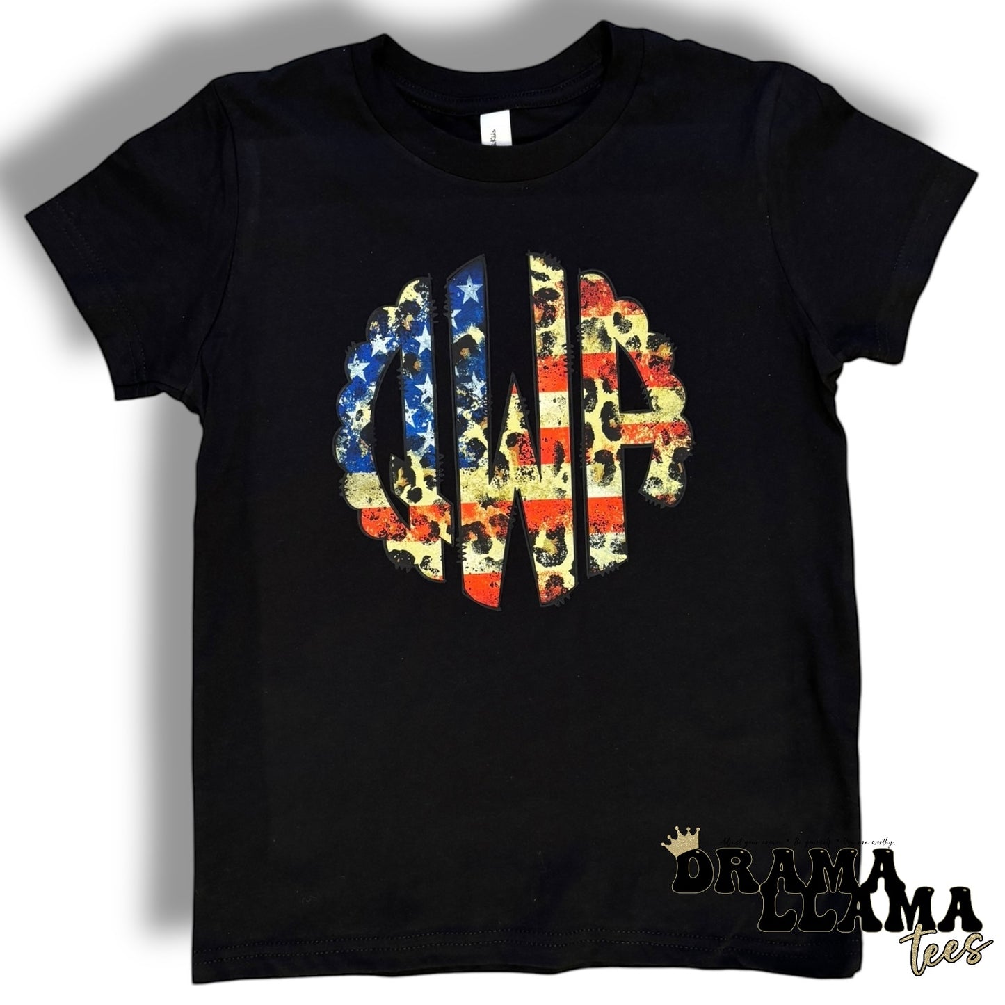 Monogram Leopard Distressed *Kids and Adults*