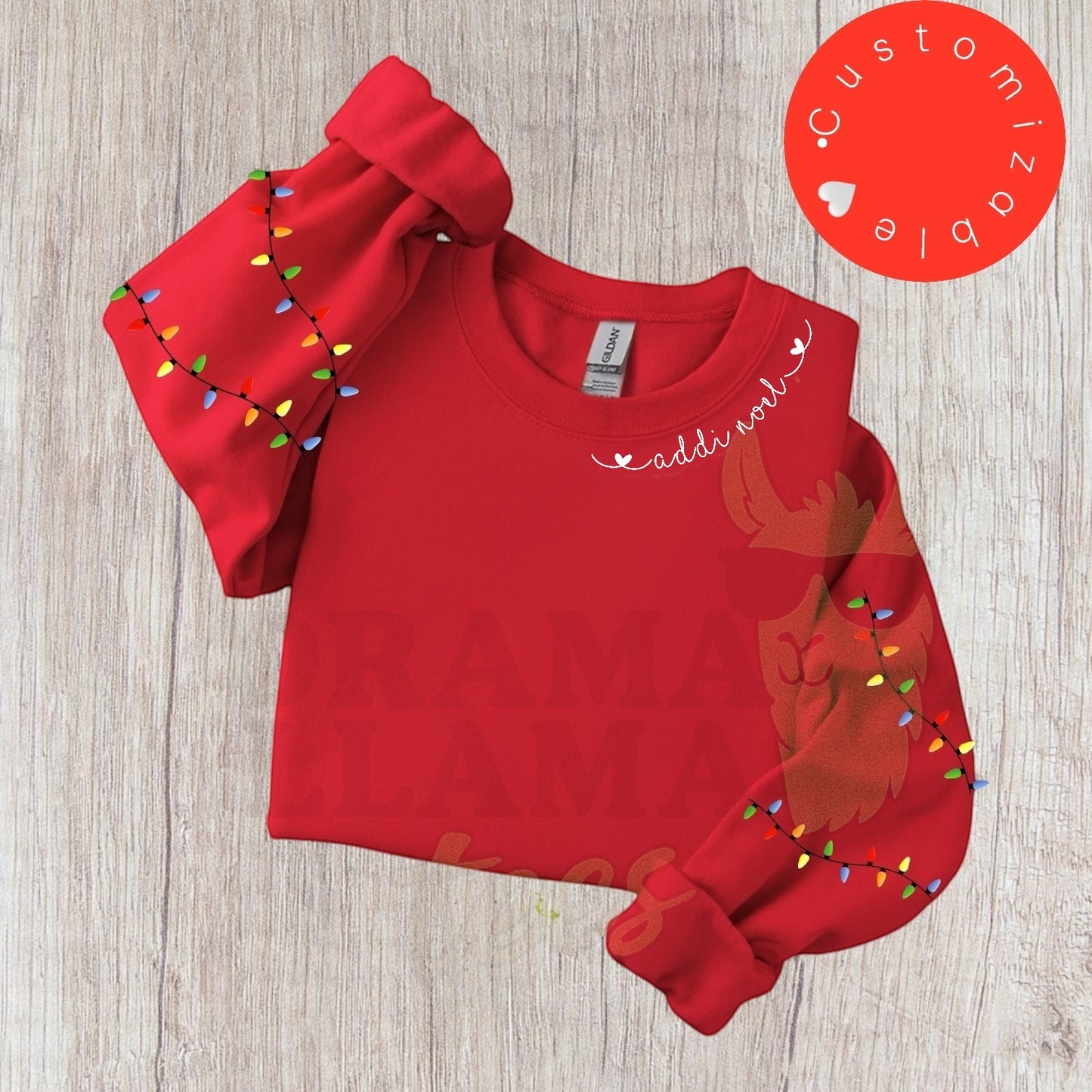 Customizable Christmas Lights Sweatshirts: Original Design