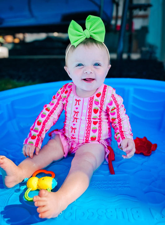 3T (3), 10-12 Strawberry TDB Exclusive Swim: Ready to Ship