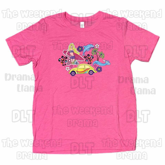 Youth XL Summer Doll Graphic Drama Llama Tee: Ready to Ship