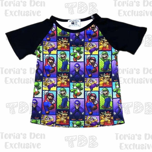 Super Bros Raglan TDB Exclusive: Ready to Ship