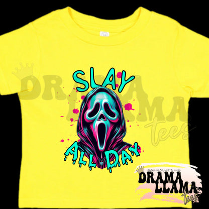 Toddler Spooky Drop 1 Tees- YELLOW