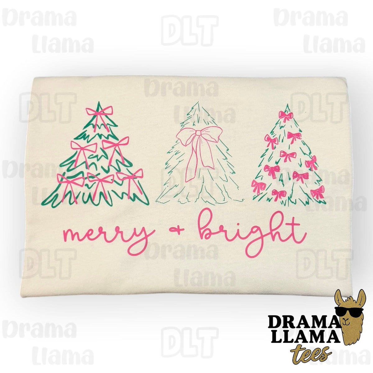 Adult Medium Merry & Bright DLTee *Ready to Ship!*