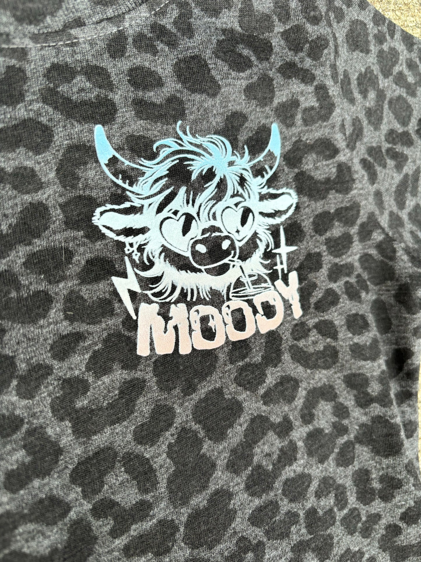 Just a Little MOOODY on Black Leopard (Double Sided)