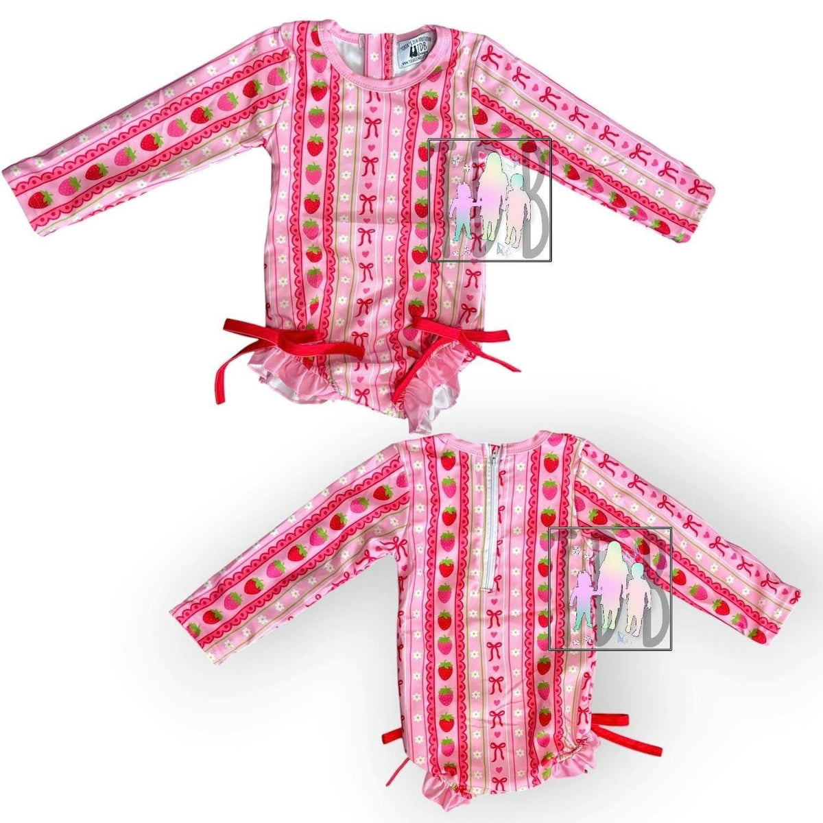 3T (3), 10-12 Strawberry TDB Exclusive Swim: Ready to Ship
