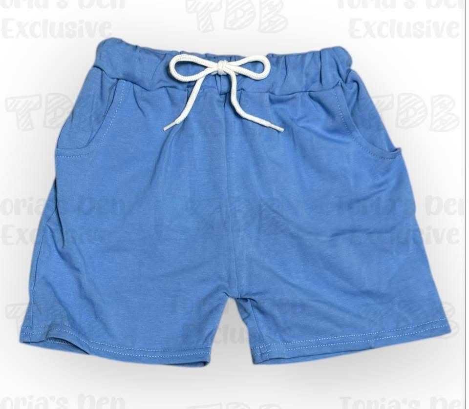 4T (2) 5-6 (2) 6-7 10-11 Medium Blue Pocket Shorts Exclusive: Ready to Ship