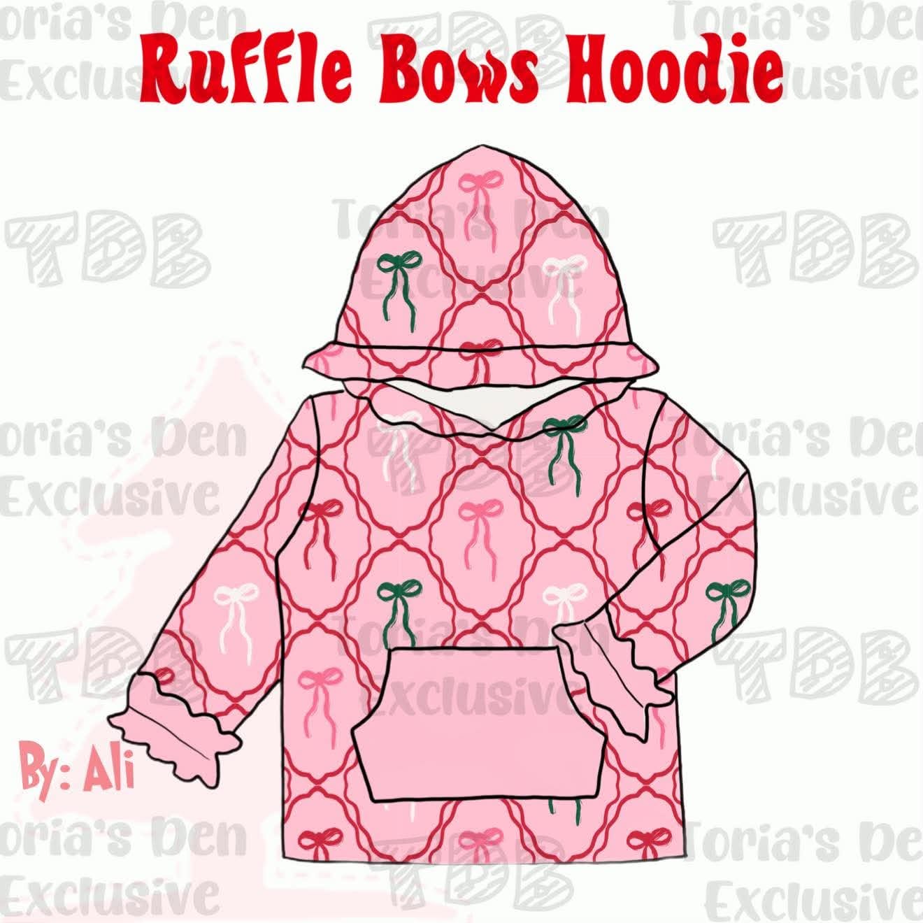 Ruffle Bows Hoodie: TDB Exclusive Pre-Order