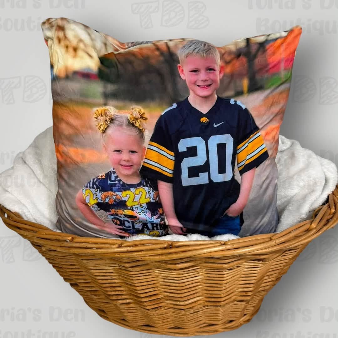 Photo Throw Pillow Cases 18x18" | Bundle & Save! | Email Photos After Submitting Order