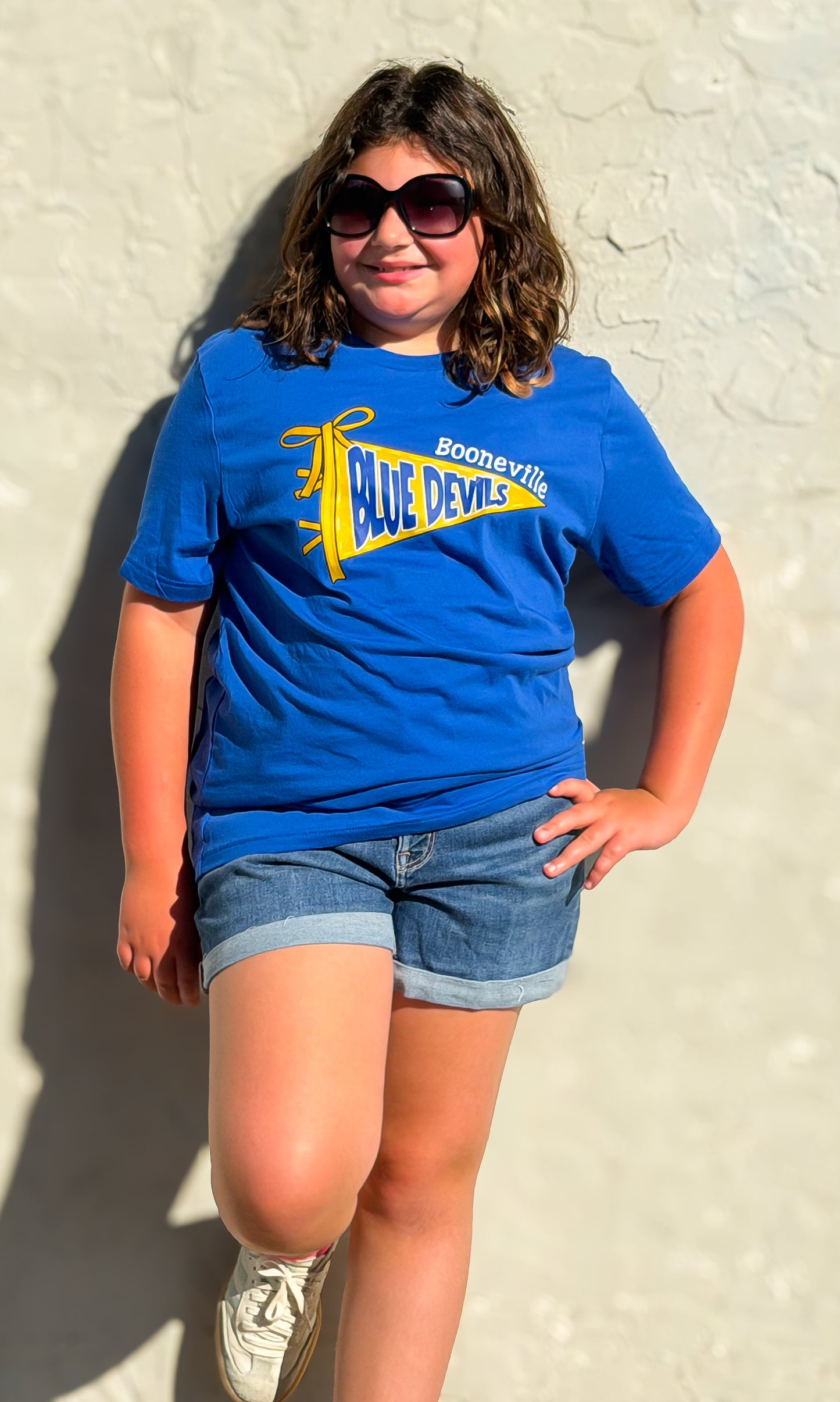 Pennant WITH BOW Spirit COMFORT COLORS Tees | Put team name/info in note box!!