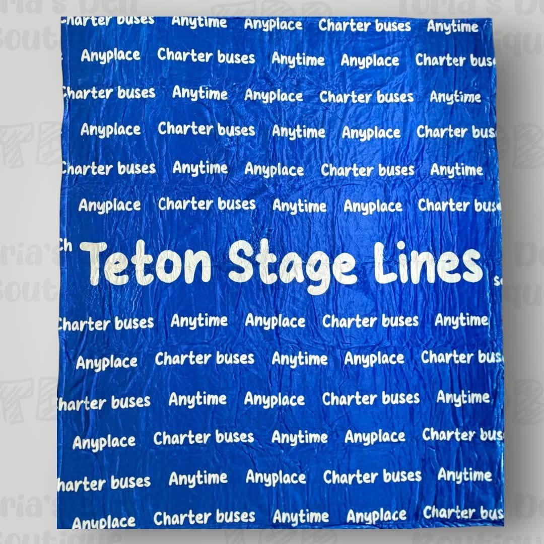 Personalized Items ~ Solid Color Repeating Name/Words Blankets ~