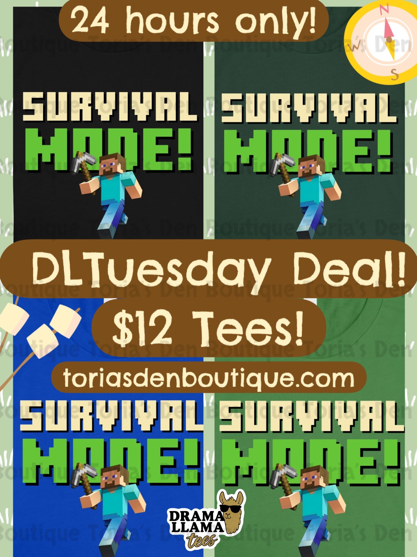 Survival Mode -> Tuesday Deals Tees! ~Deal is 24 hours only!~