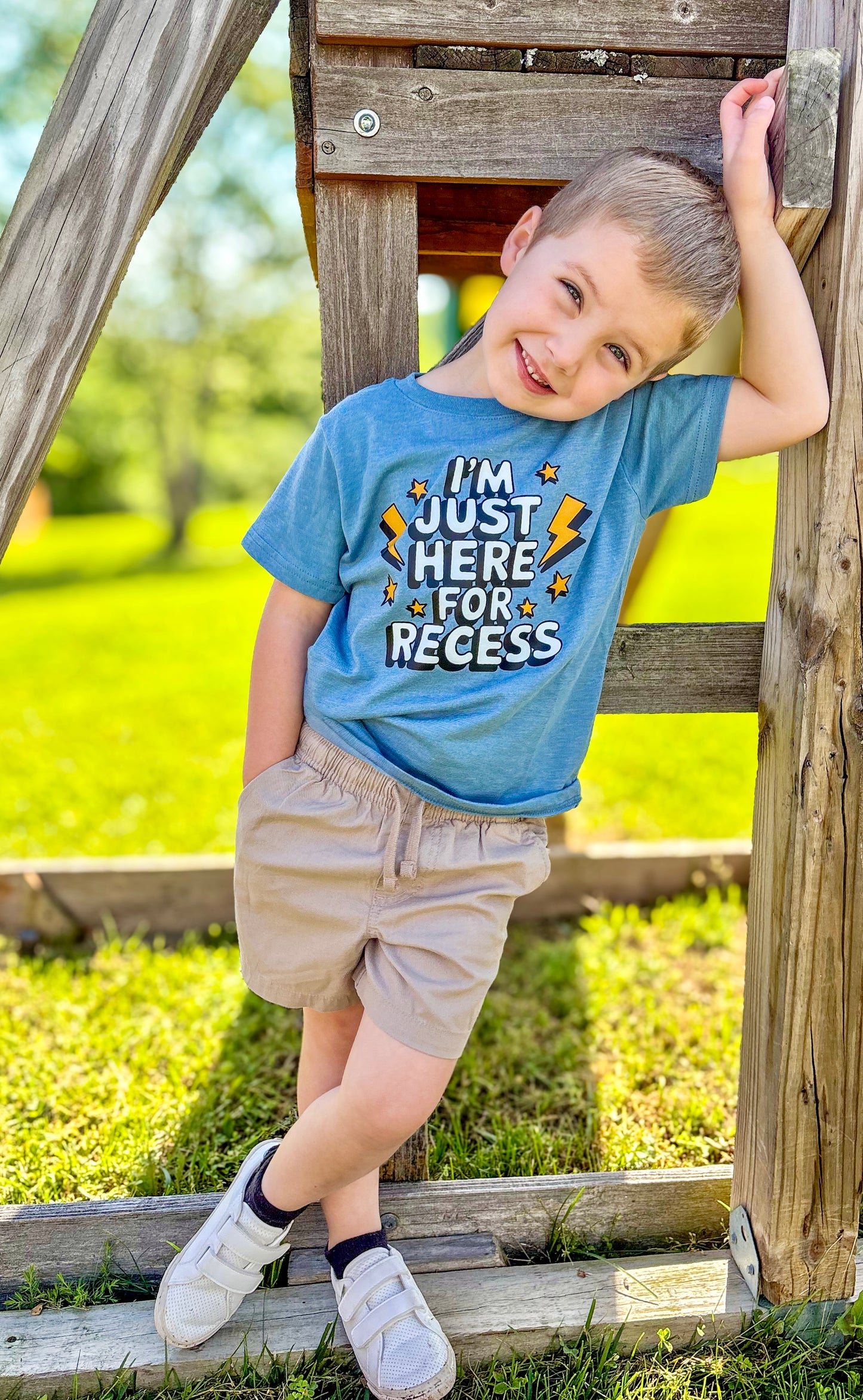 I'm Just Here For Recess GILDAN SOFTSTYLE Youth Tees