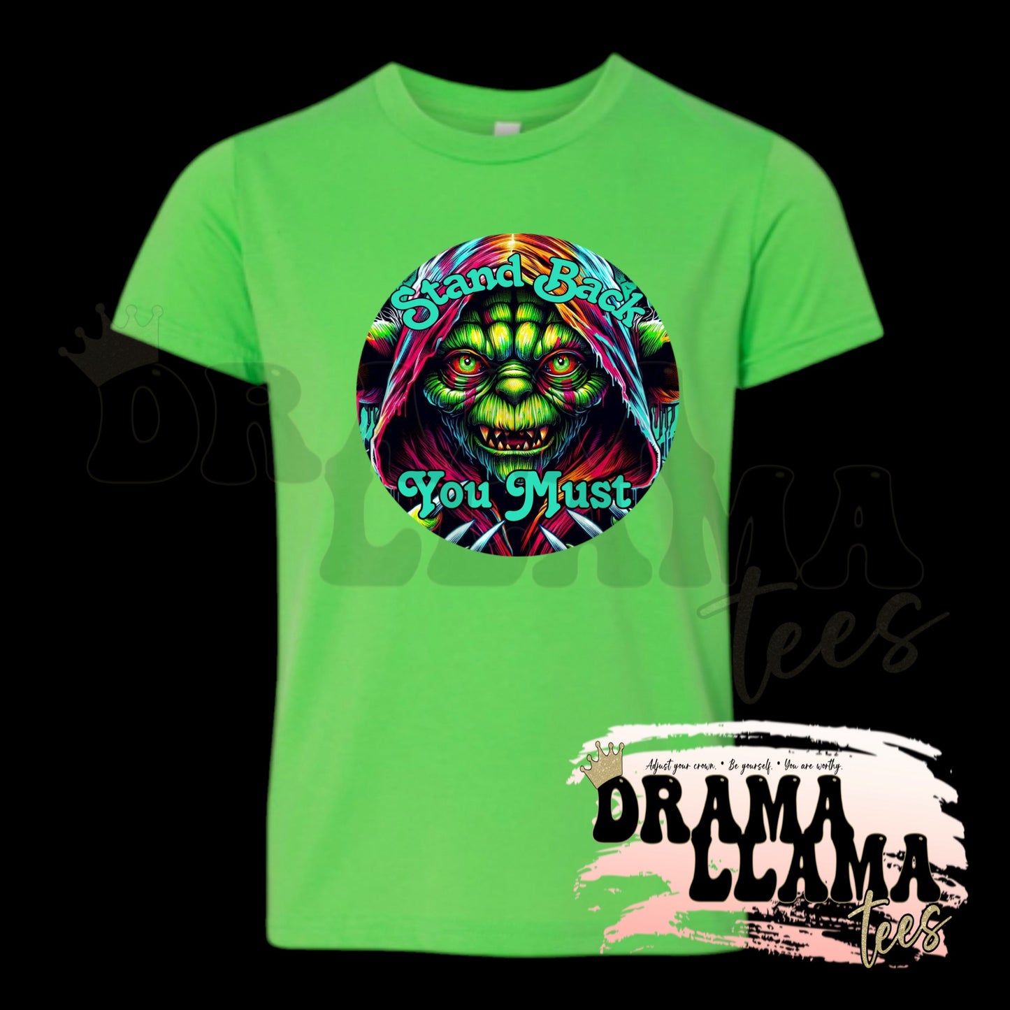 Youth Spooky Drop 1 Tees- Neon Green