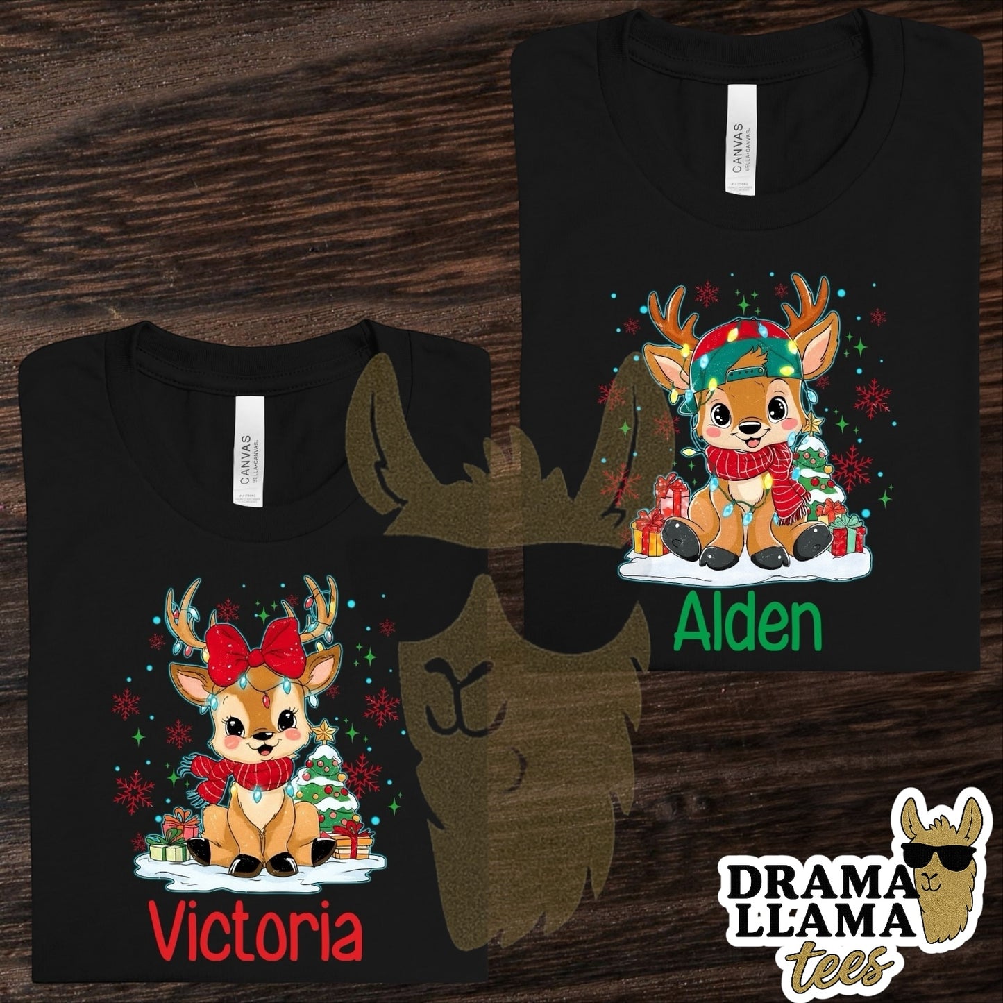 Reindeer Personalized Tee: Drama Llama Tuesday Deals
