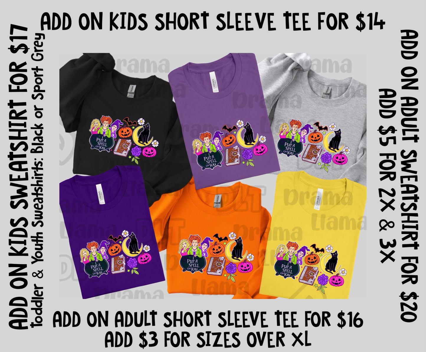 Deals Week Deal 1: Sisters Adult & Kid Sets + Add On Graphic Tees & Sweatshirts