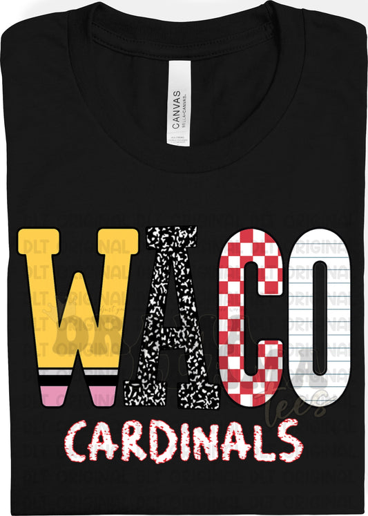 Waco Tees 4 WACO Cardinals Chalk
