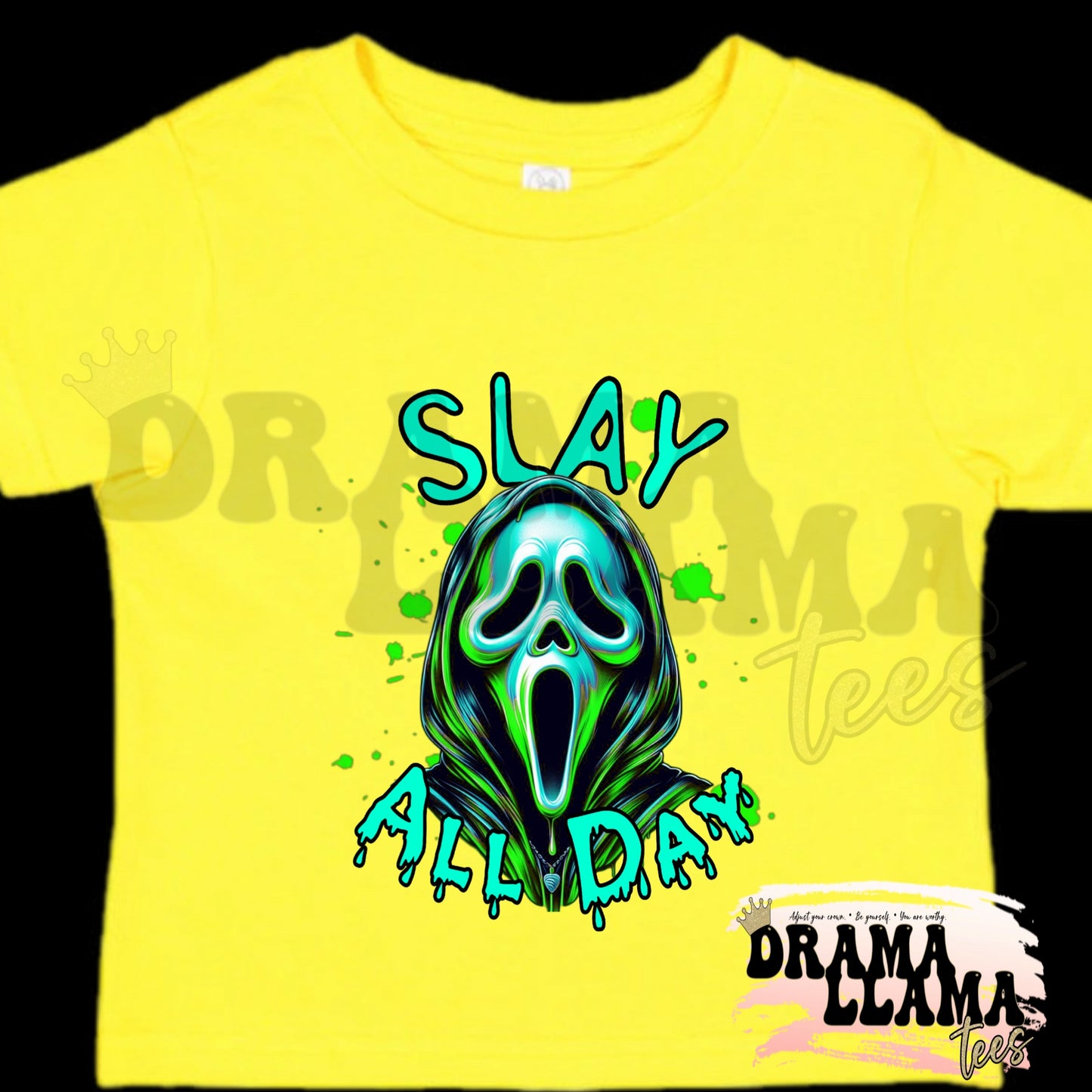 Toddler Spooky Drop 1 Tees- YELLOW