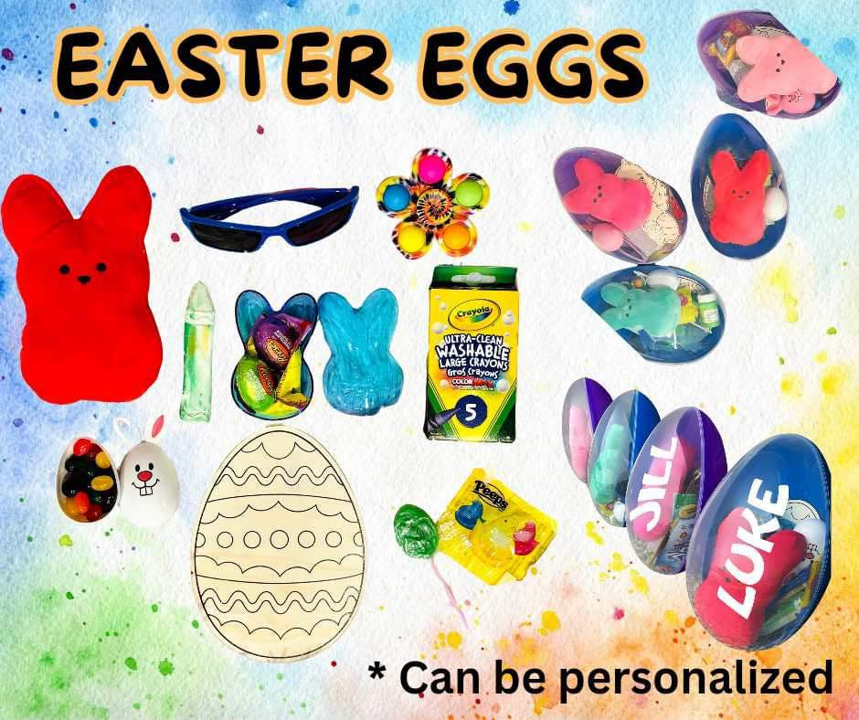 Personalized Easter Eggs + Personalized Peep (Pre-Filled!)   | Girls Easter Eggs Toys Treats Candy Activities & More!