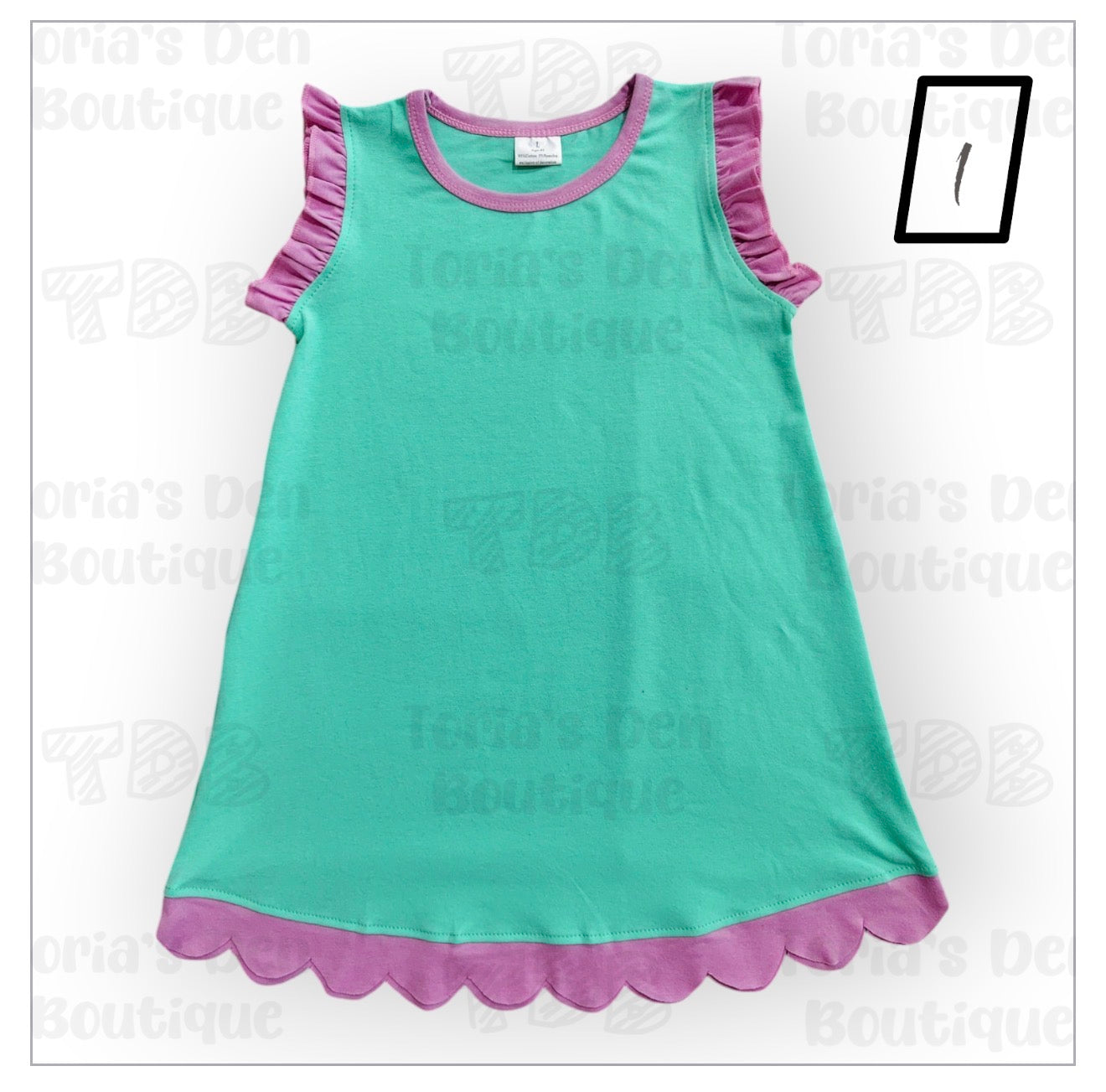 Scalloped Dresses | With or Without Personalization (Put Color Number in Note Box)